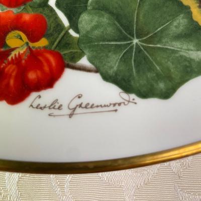 Franklin  Porcelain Flowers of August Plate