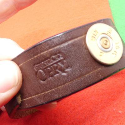 Grand Ole Opry Leather Shotgun Bullet Bracelet