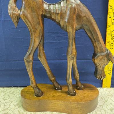 Vintage J. Pinal Hand Carved Horse