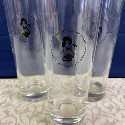 3 Vintage Playboy Bunny Glasses
