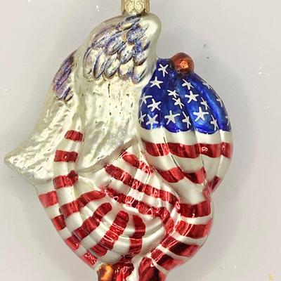 1614 Christopher Radko " A Tribute to America" Glass Ornament