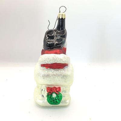 1622 Christopher Radko 1996 Bottoms Up Glass Ornament