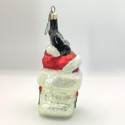 1622 Christopher Radko 1996 Bottoms Up Glass Ornament