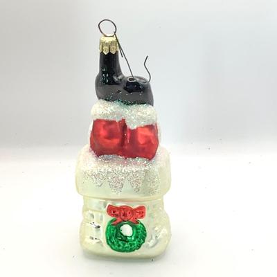 1622 Christopher Radko 1996 Bottoms Up Glass Ornament