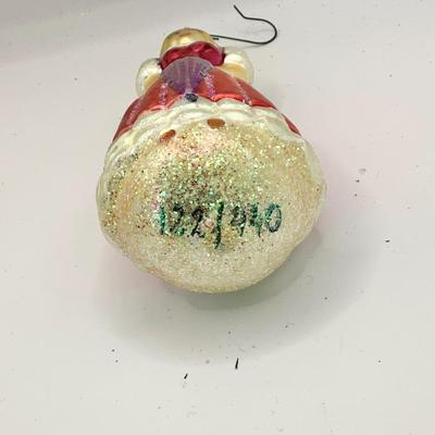 0002 Christopher Radko Numbered Girl with Umbrella Glass Ornament