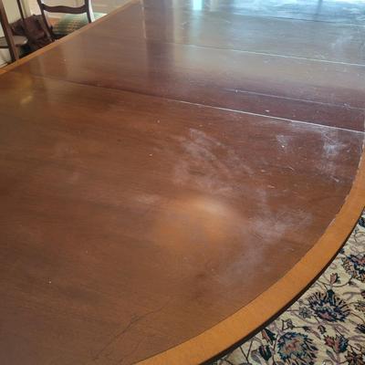 Dining Room Table with Brass Claw Feet and Casters (DR-DW)