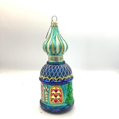 1628 Christopher Radko Russian Chapel Glass Ornament