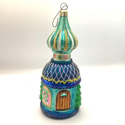 1628 Christopher Radko Russian Chapel Glass Ornament