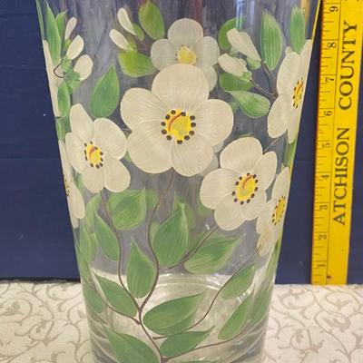 10â€  Vintage Dogwood Vase