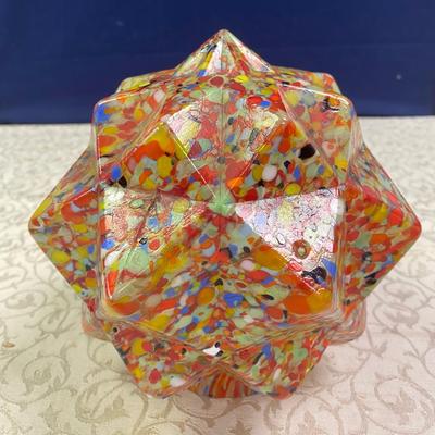 Art Deco End of Day Sunburst Globe