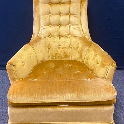Golden Mid Century Chair