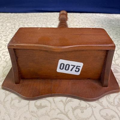 Vintage Wood Wall Pocket Shelf