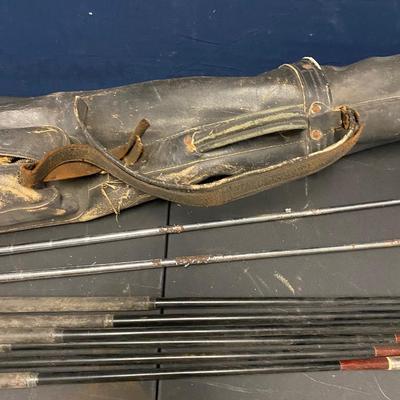 Vintage Golf Clubs and Bag