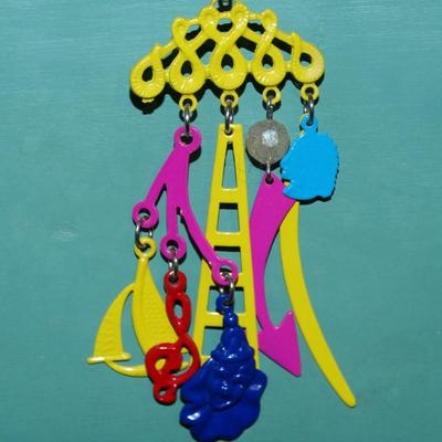 Colorful Dangle Earrings, Summertime Lightweight Earrings