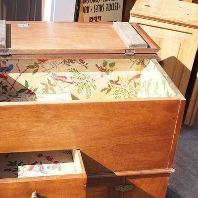 1870's WASHSTAND W/ LIFT TOP FOR PITCHER * BOWL /DOOR FOR COMMODE AND DRAWER