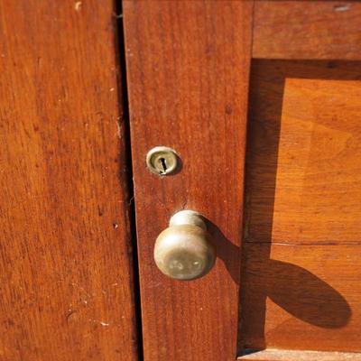 1870's WASHSTAND W/ LIFT TOP FOR PITCHER * BOWL /DOOR FOR COMMODE AND DRAWER