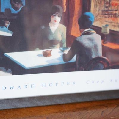 EDWARD HOPPE "CHOPY SUEY "FRAMED PHOTO PRINT /WOOD PTD BLACK FRAME CLASSIC