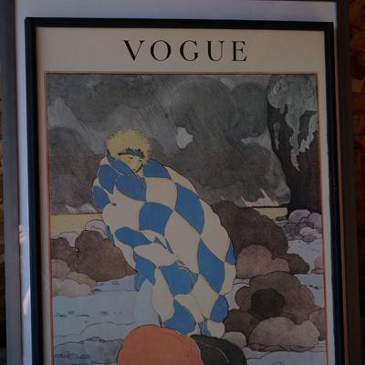 FRAMED VOGUE POSTER PRINT "EARLY DECEMBER" FRAMED