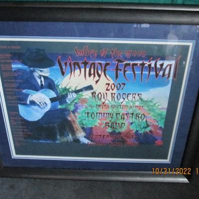Valley of the Moon Vintage Festival 2007 Signed Framed Poster