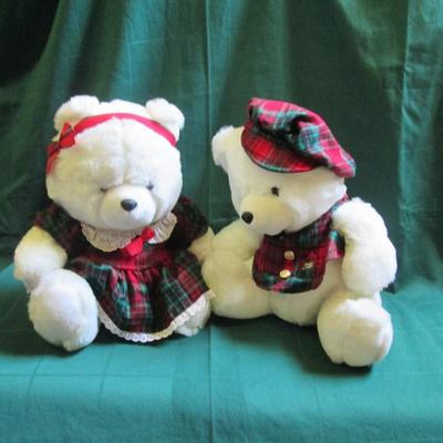 Pair of Christmas Jingle Bears