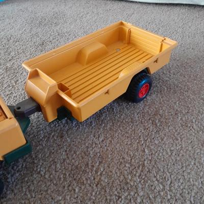 FISHER PRICE TENT AND FISHERPRICE JEEP WITH TRAILER