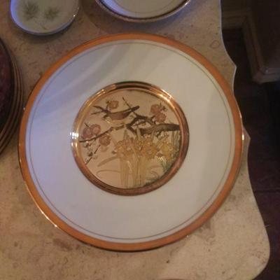 24kt gold rim china