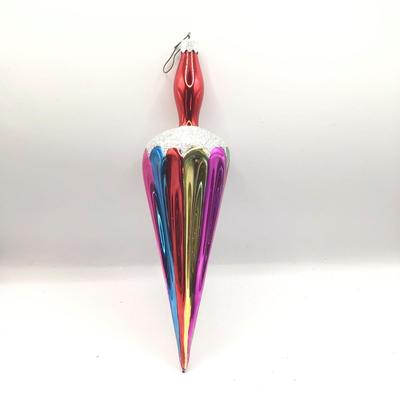 1639 Christopher Radko 1990 Pretty Rainbow Glass Ornament