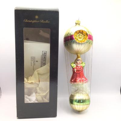 1641 Christopher Radko 1994 Signed Angel Glass Ornament w/ Box