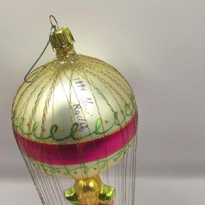 1641 Christopher Radko 1994 Signed Angel Glass Ornament w/ Box