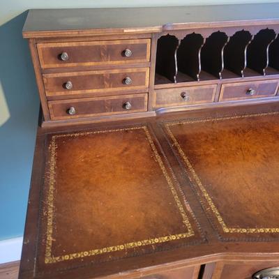 Antique Leather Top Writing Desk (LR-DW)