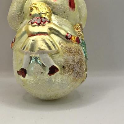 1653 Christopher Radko 1994 Snow Dancing Glass Ornament