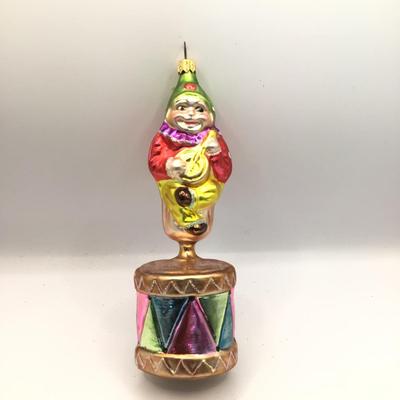 1659 Christopher Radko Circus Band Glass Ornament