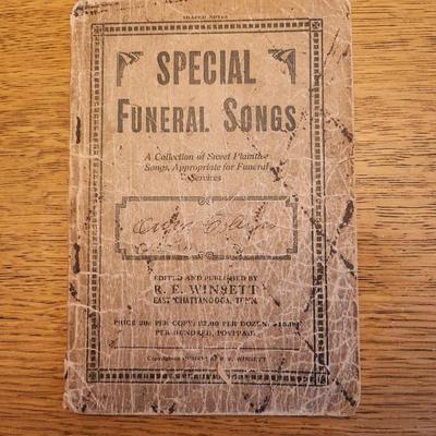 1914 Funeral Songbook