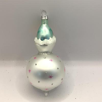 1664 Christopher Radko 1989 Stardust Joey Clown Glass Ornament