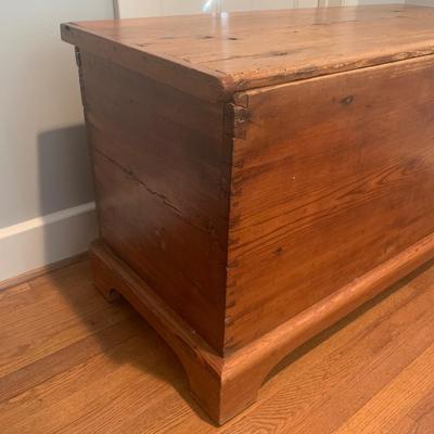 Charming Antique Wooden Trunk (MB-KW)