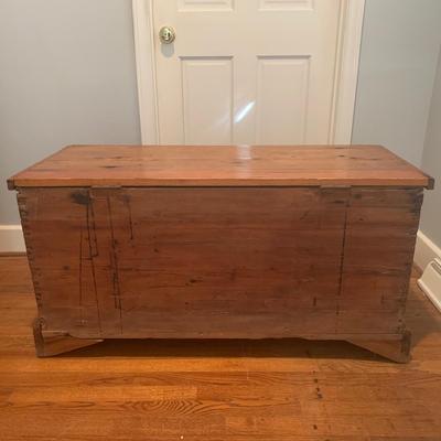 Charming Antique Wooden Trunk (MB-KW)