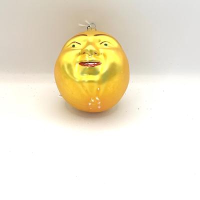 1667 Christopher Radko 1989 Smiling Sun Glass Ornament