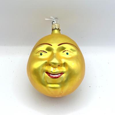 1667 Christopher Radko 1989 Smiling Sun Glass Ornament