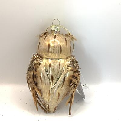 1672 Set of 12 Department 56 Owl Glass Ornament