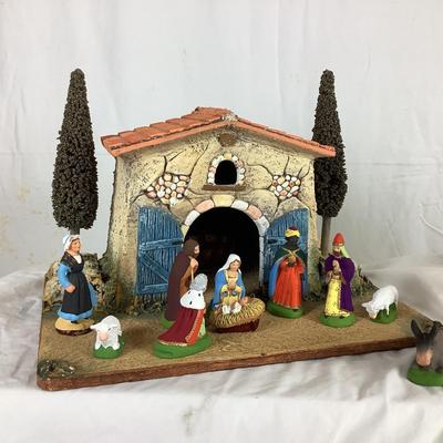 1673 Les Santons Marcel Carbonel Nativity Set