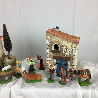 1673 Les Santons Marcel Carbonel Nativity Set
