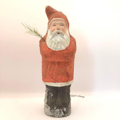 1674 Antique German Paper Mache Belsnickle Santa