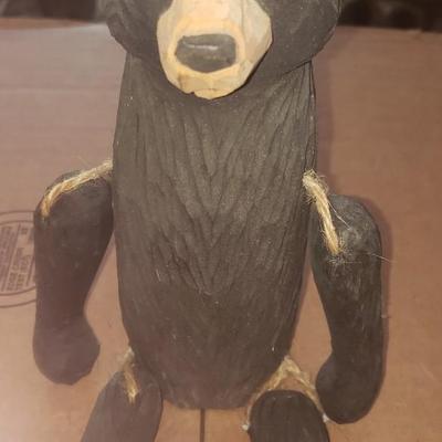 Wood carved bear