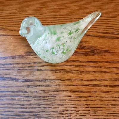 Blown Art Glass Bird