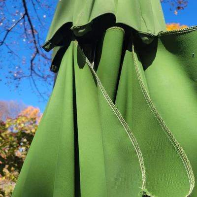 Large Pear Green Offset Patio Umbrella (D-DW)