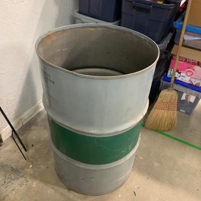 #7 Empty Transmisson Fluid Metal Storage Bin