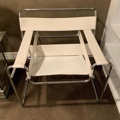 #11 Imitation Mid Century Marcel Bruer For Knoll Wassily Chair- White