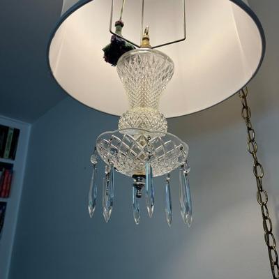 #18 Beautiful Vintage Hanging Wall Lamp-Crystal