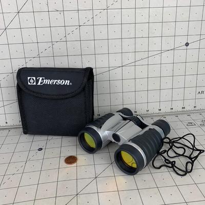 #29 Small Lightweight Emerson Binoculars With Case