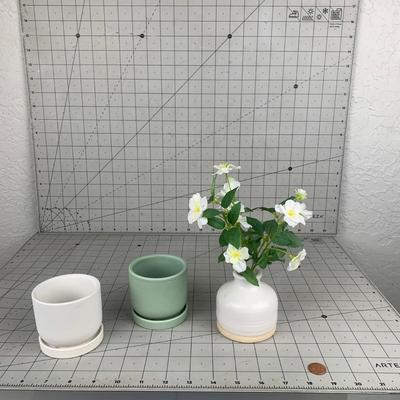 #71 Flower Piece & Mini Plant Pots